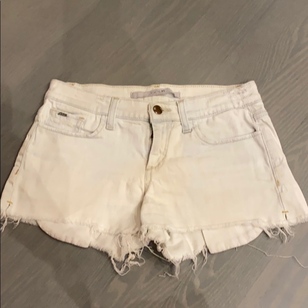 Joe’s jeans distressed bleached denim shorts